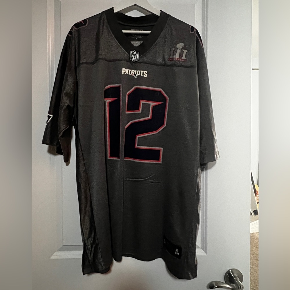 Tom Brady #12 Black Alternate Jersey